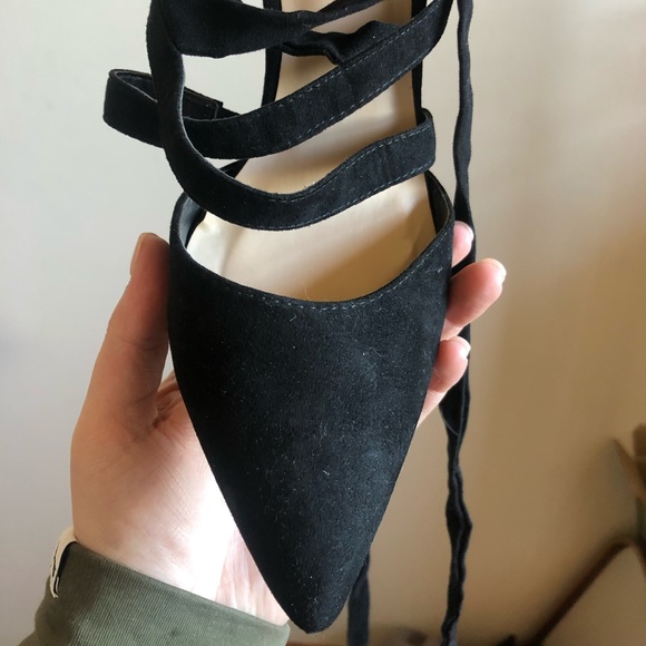 Suede lace up heels - Picture 5 of 7